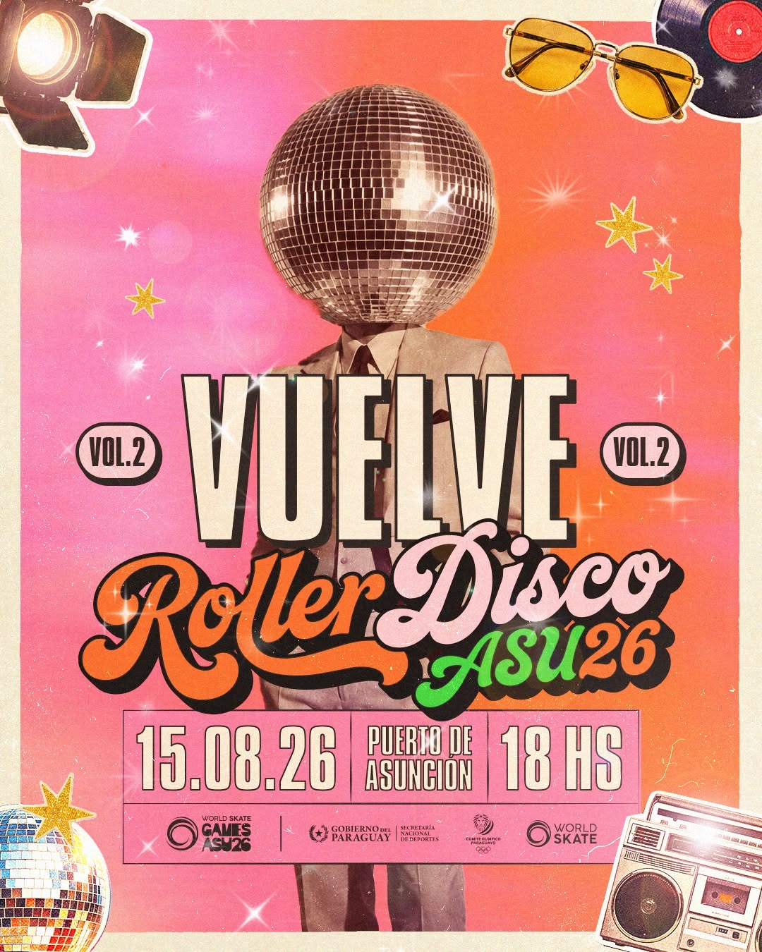 Roller Disco en el Puerto de Asunción
