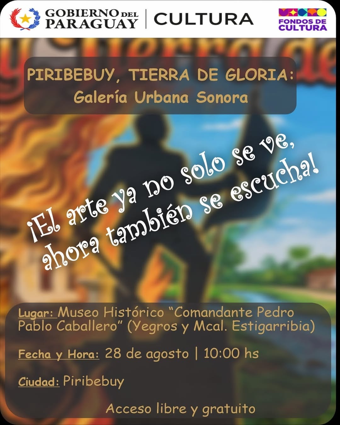 Piribebuy, tierra de gloria: Galería Urbana Sonora