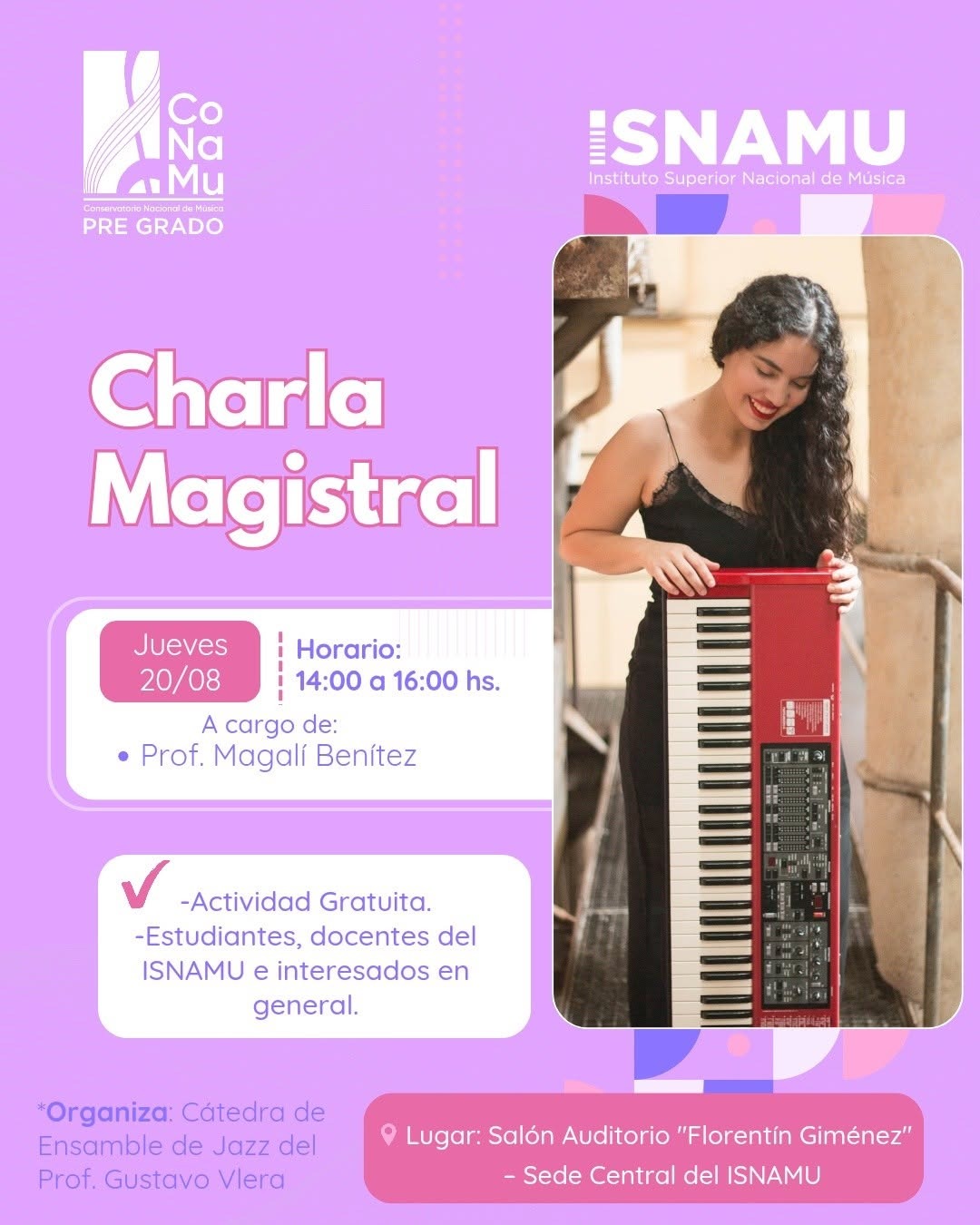 Charla Magistral: Estudiar música en el extranjero