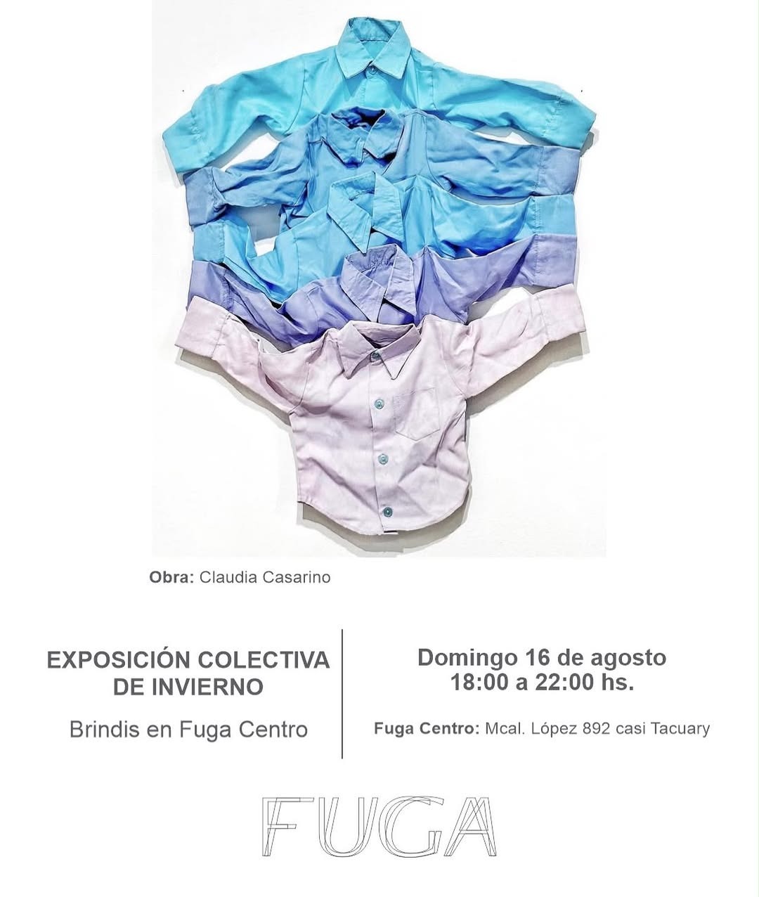 Exposición colectiva de invierno – Brindis en Fuga Centro