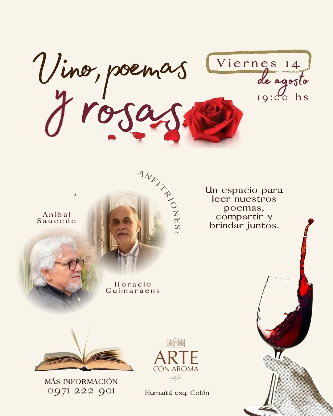 Vino, poemas y rosas