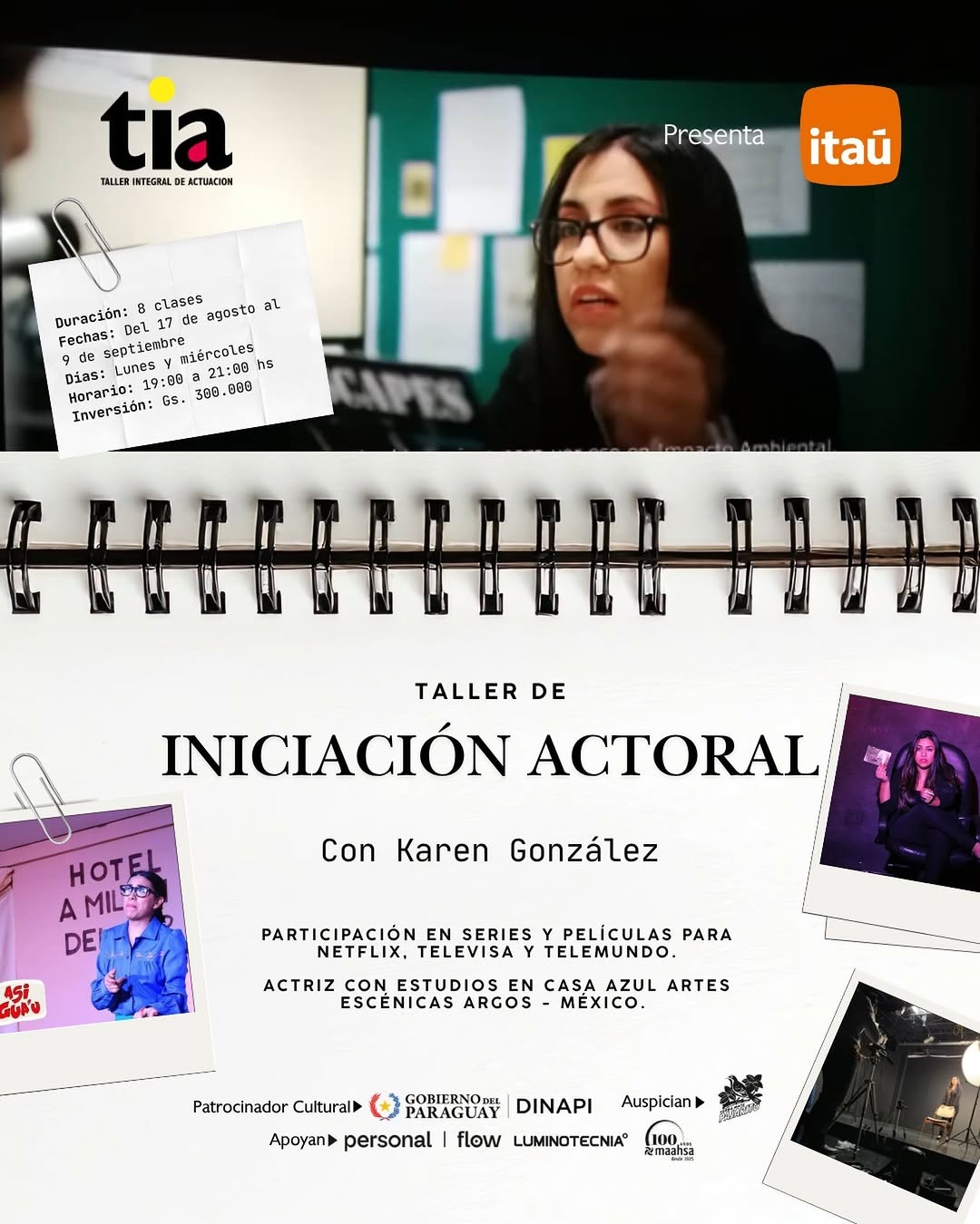 Taller de Iniciación Actoral con Karen González