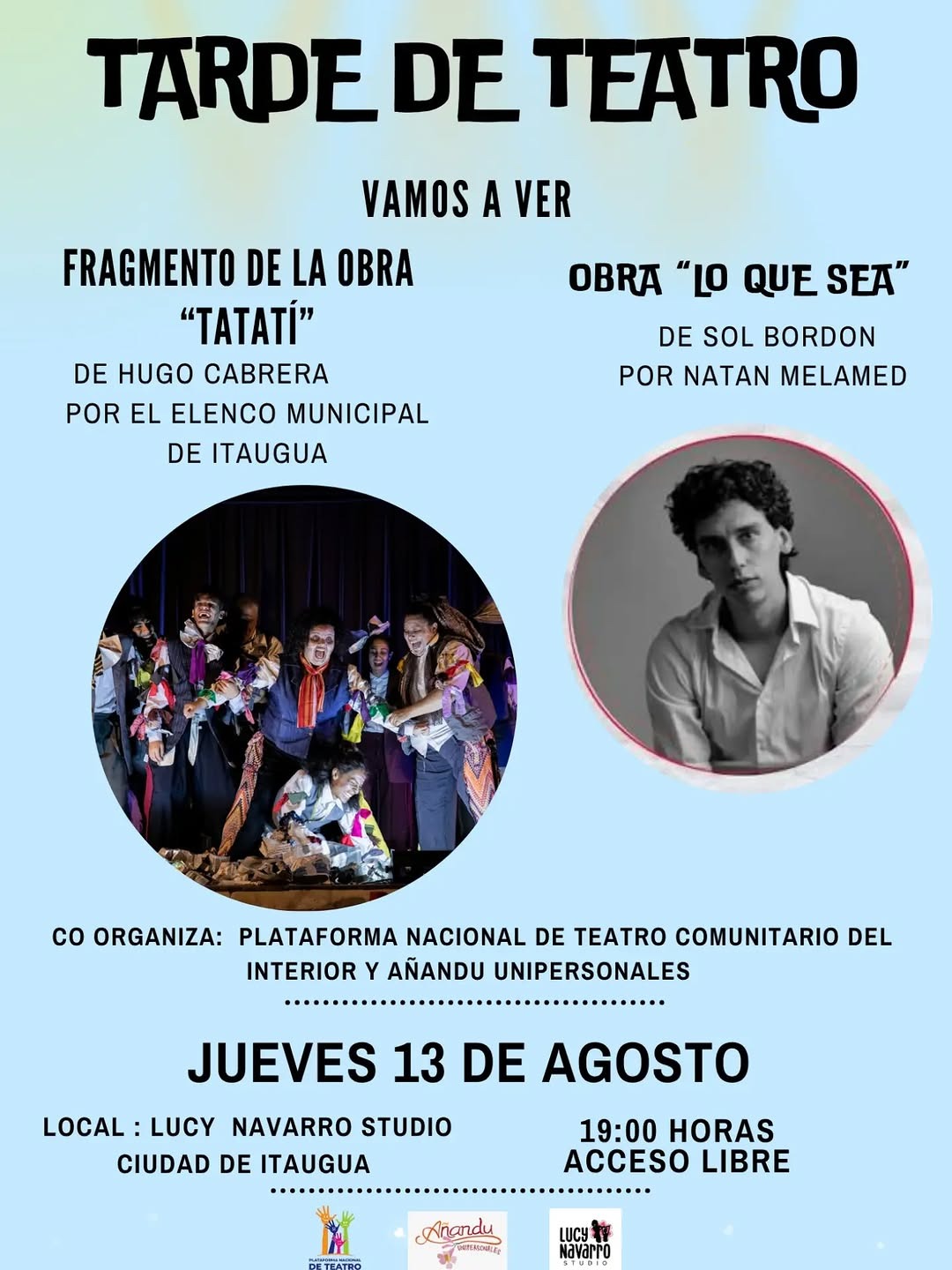 Teatro en Itauguá: Tatatí y Lo que sea