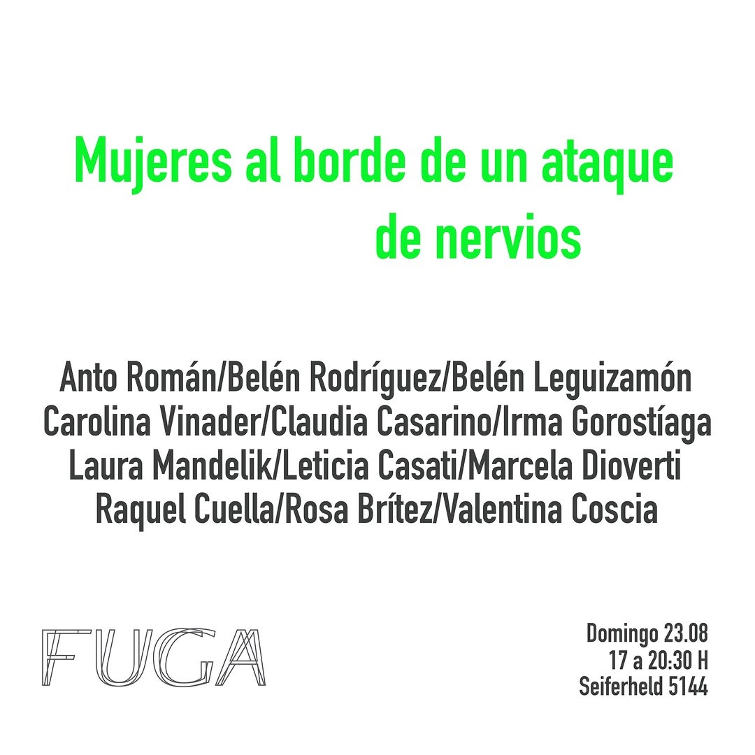 Mujeres al borde de un ataque de nervios
