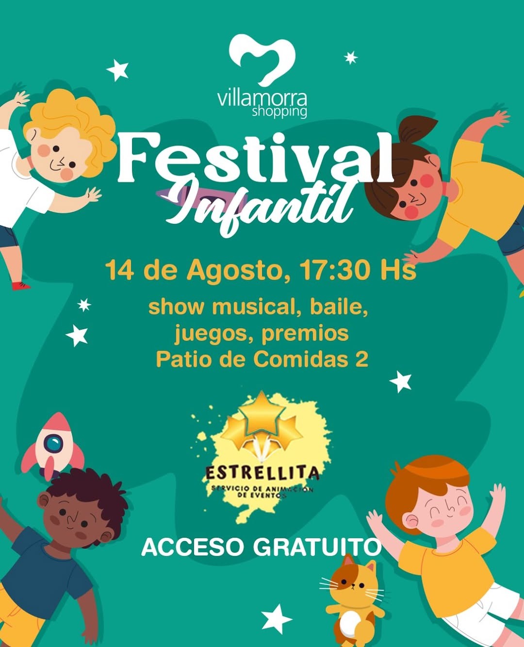 Festejo del Día del Niño en Villamorra Shopping