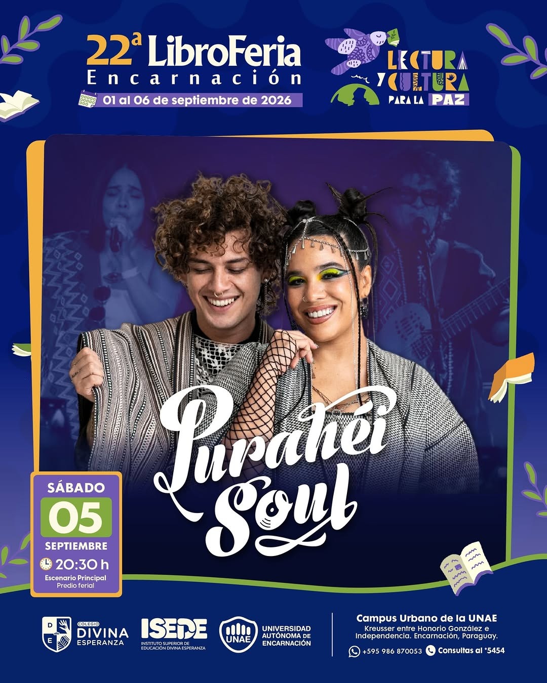 Puraheí Soul en la 22ª Libroferia Encarnación
