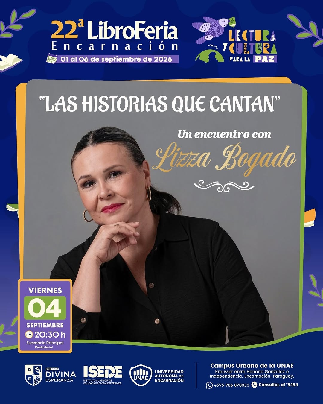 Las historias que cantan - Lizza Bogado en la 22ª Libroferia Encarnación