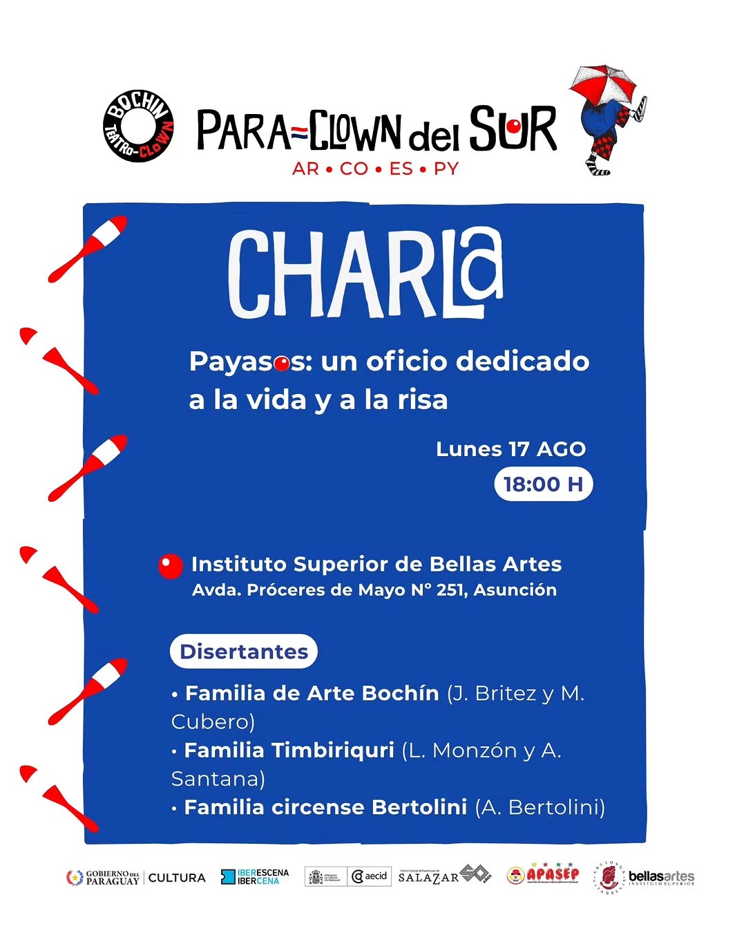 Charla "Payasos: un oficio dedicado a la vida y la risa"