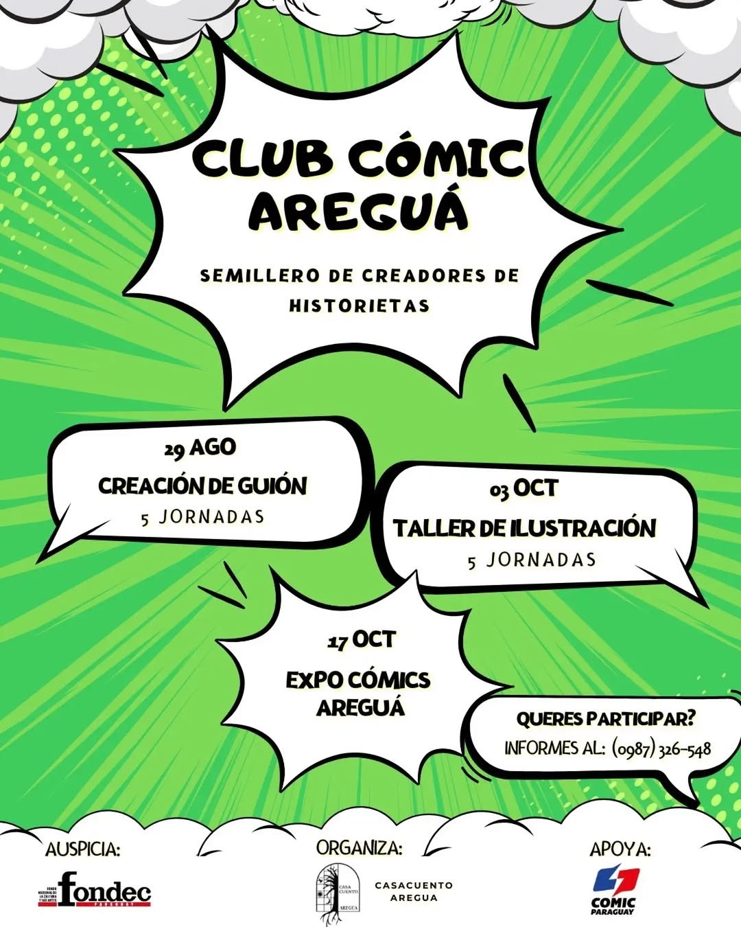 Club Cómic Areguá – Taller de Creación de Guión