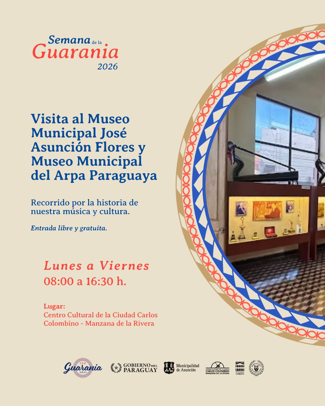 Visita al Museo Municipal José Asunción Flores y Museo Municipal del Arpa Paraguaya