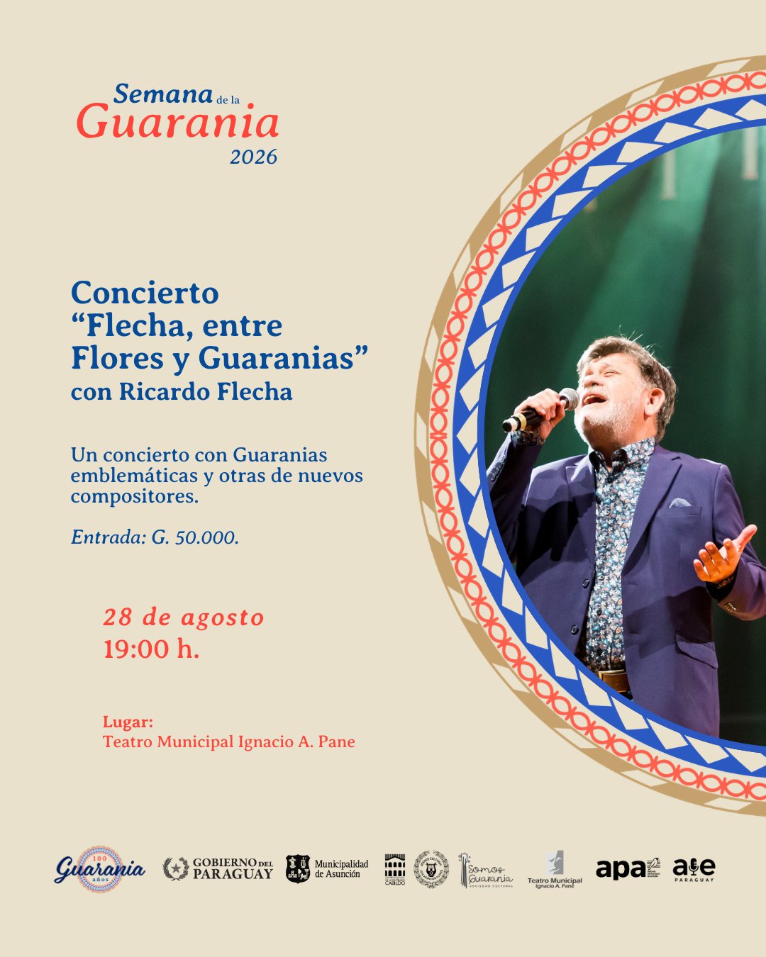 Concierto “Flecha, entre Flores y Guaranias” con Ricardo Flecha