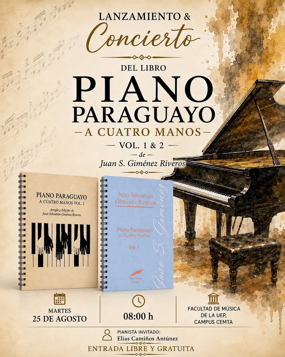 Piano Paraguayo a Cuatro Manos Vol. 1 & 2