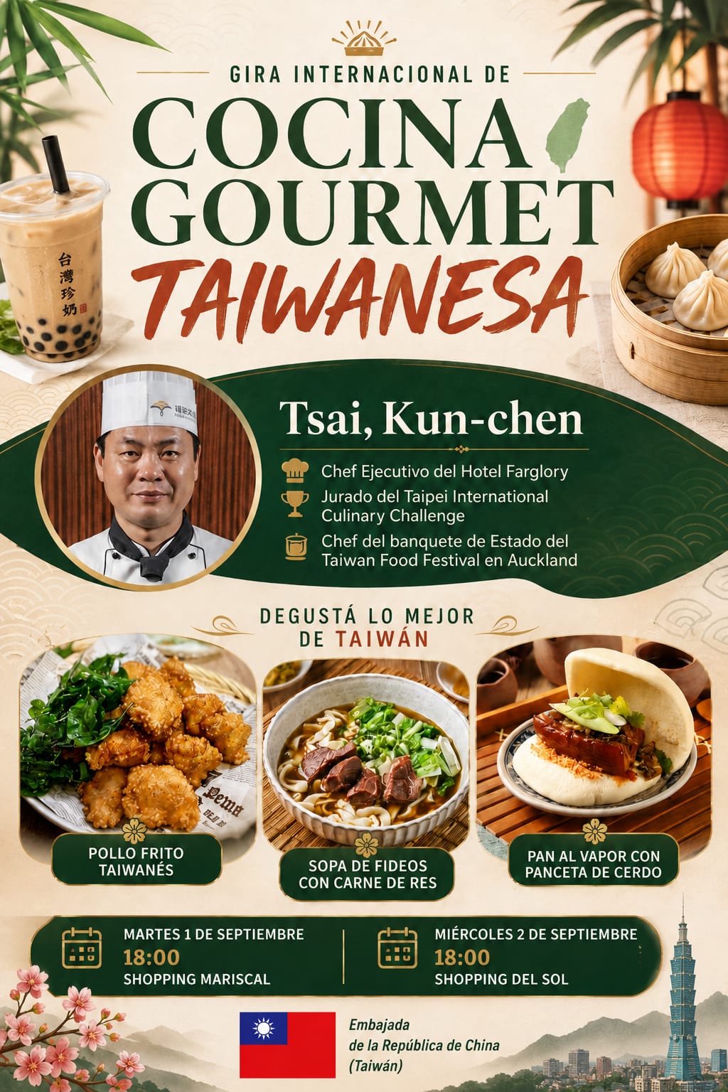 Gira Internacional de Cocina Gourmet Taiwanesa