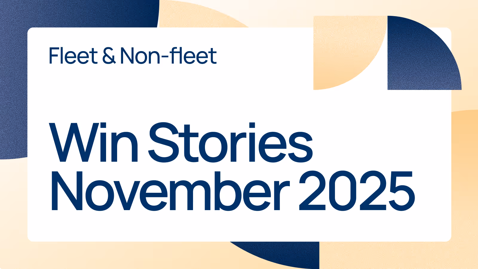 Win Stories - November 2025