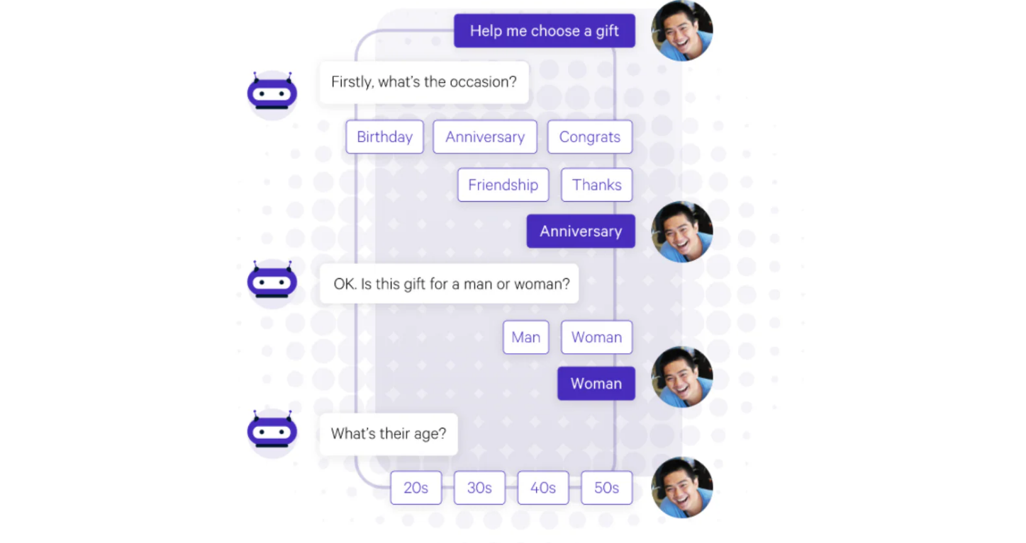 Chatbots on ecommerce platforms like Shopify or Wix