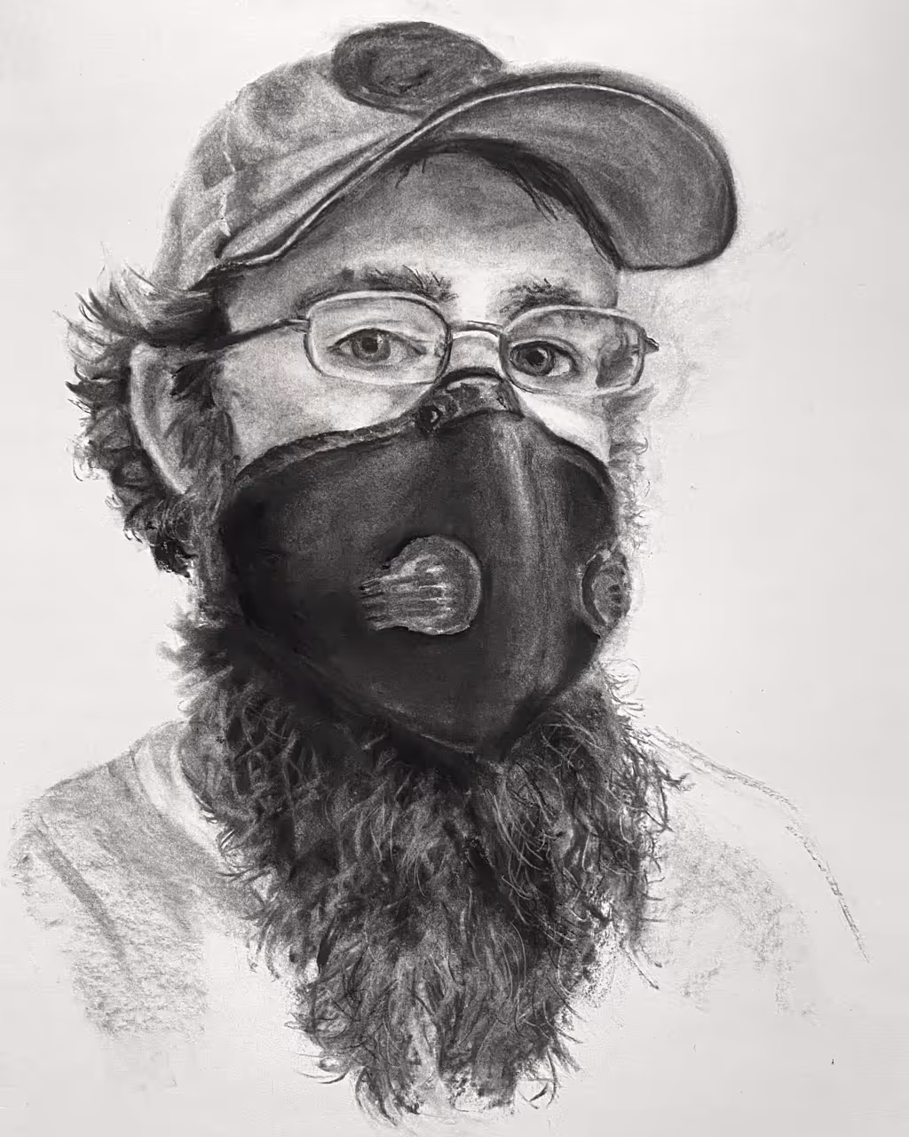 "Self Portrait with Plague Beard" by Ben P Norton