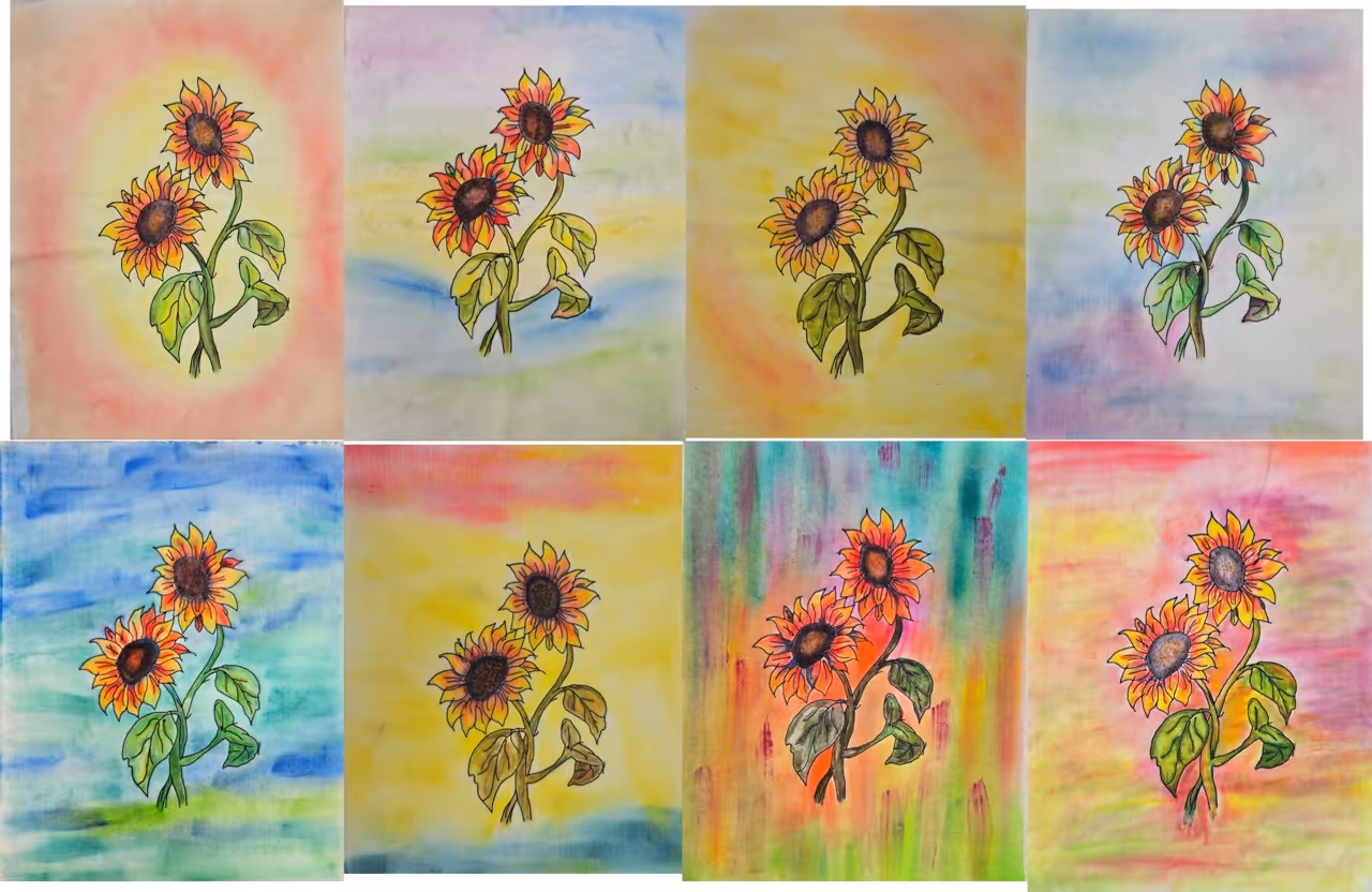 Beginning Inktense Painted by Student (1)