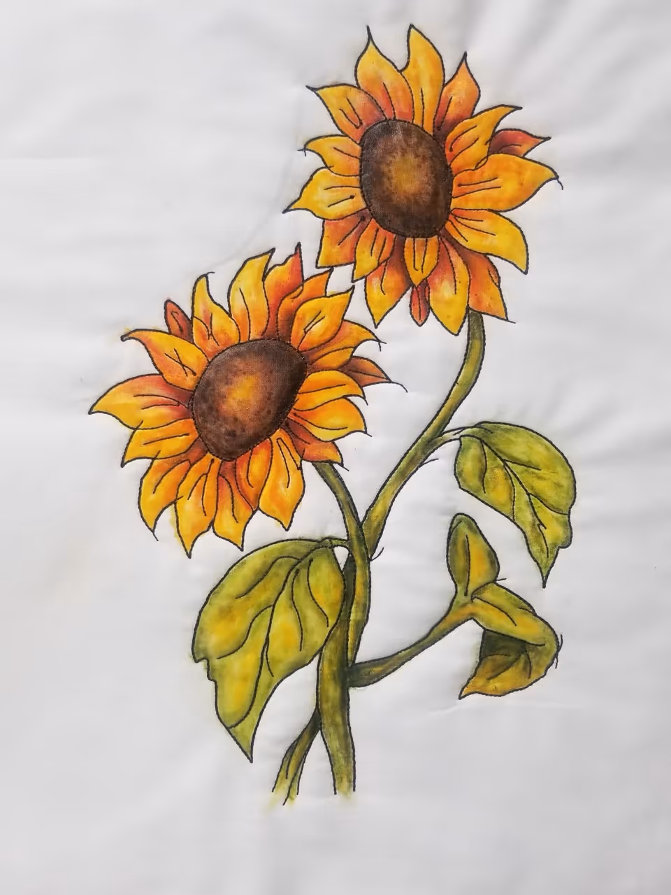 Beginning Inktense Painted by Student