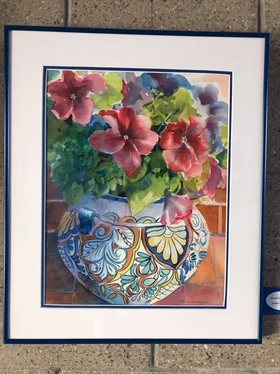 Talavera Petunias by Roberta Rogers