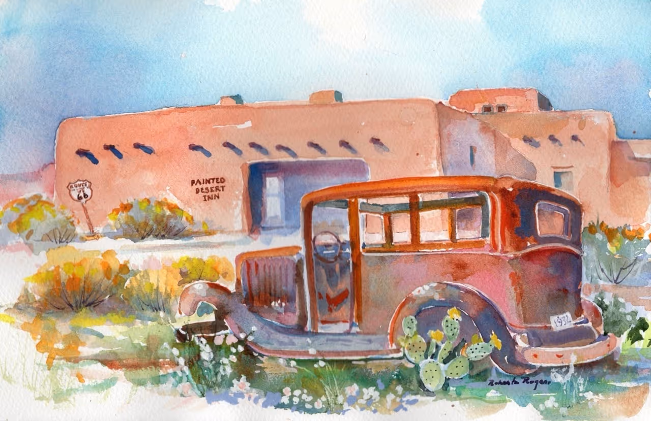 Painted Desert Relic by Roberta Rogers
