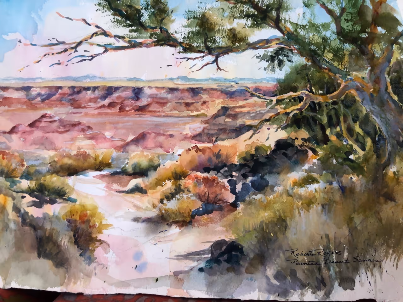 Painted Desert Morning by Roberta Rogers