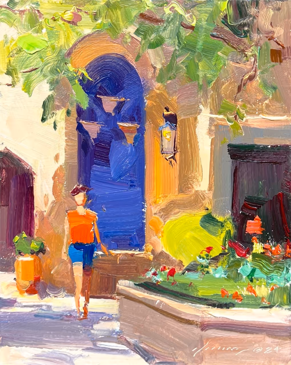 Flowers at Tlaquepaque by Greg Wallace