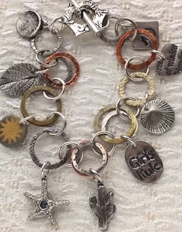 Girls Rule Charm Bracelet by Lyle Rayfield