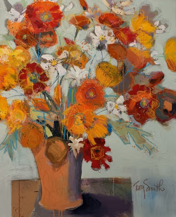 Poppies and Cream by Terry Smith(Honorable Mention)