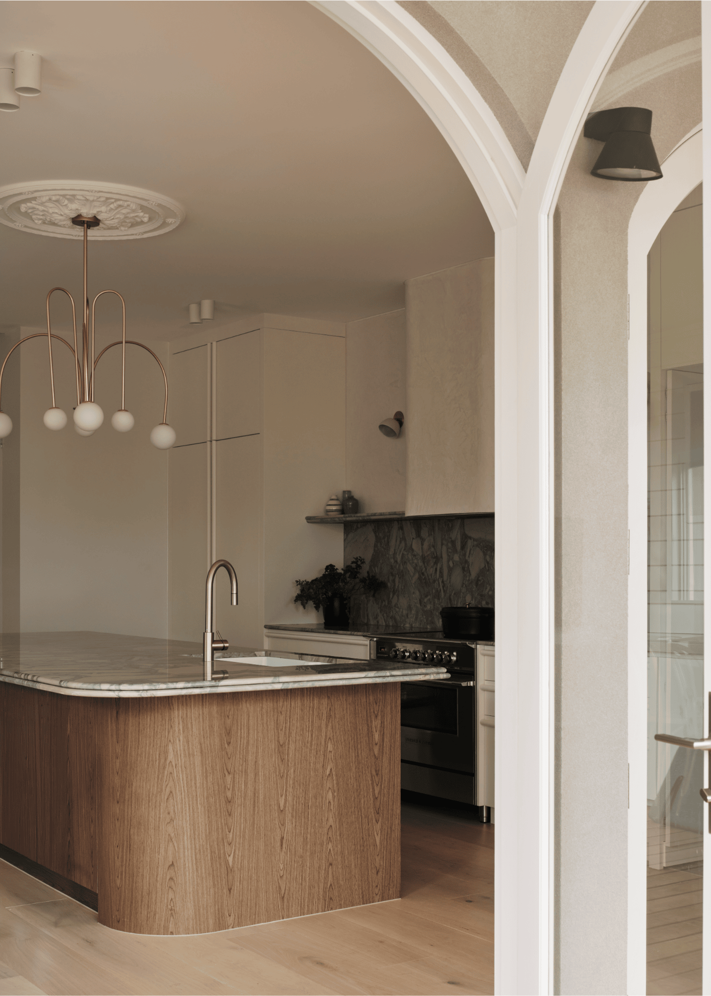 Caspian 240x15mm sets the tone for this Petersham project.