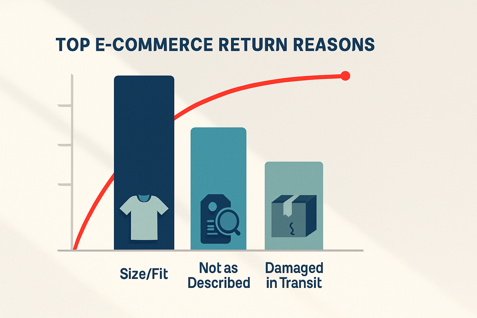 A Pareto bar chart of return reasons with cumulative line. This makes it obvious where to focus first.