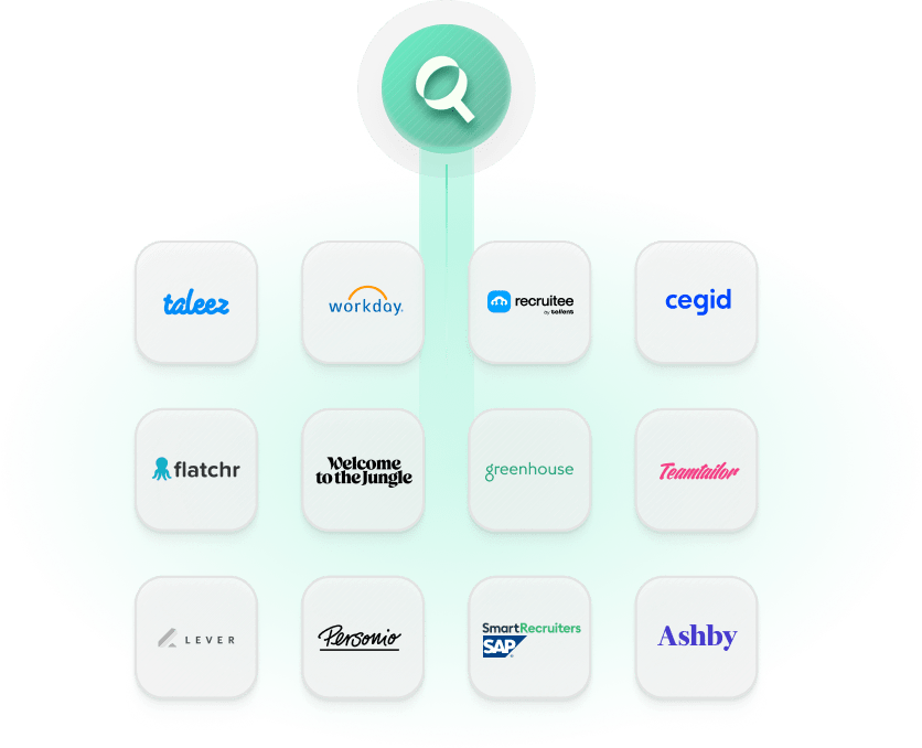 Intégration native à plus de 100 ATS