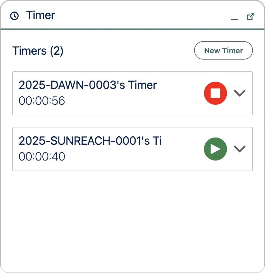 Matterbee matter timers