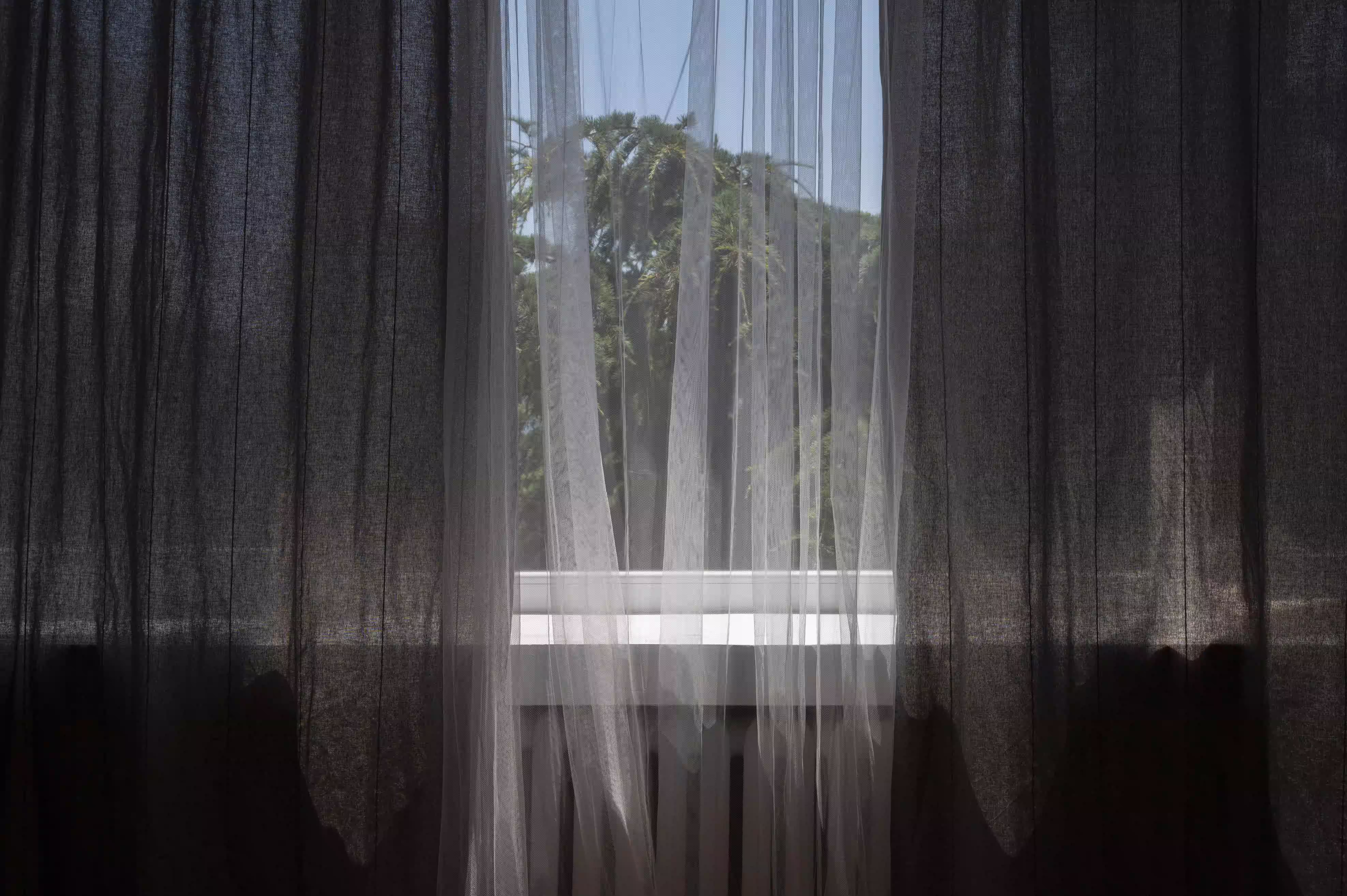 Custom curtains in Bangalore living room