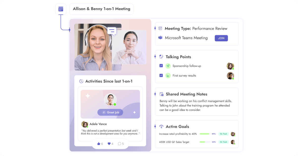 One-on-One Meeting Software for Microsoft Teams | Teamflect