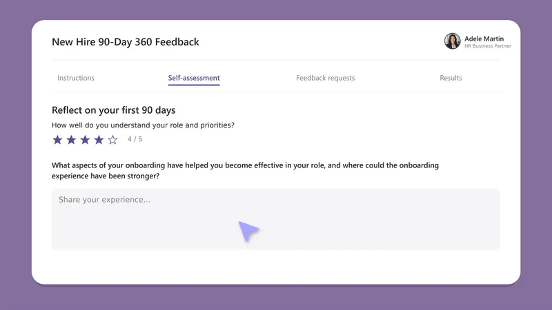 Teamflect 360-degree feedback in Microsoft Teams