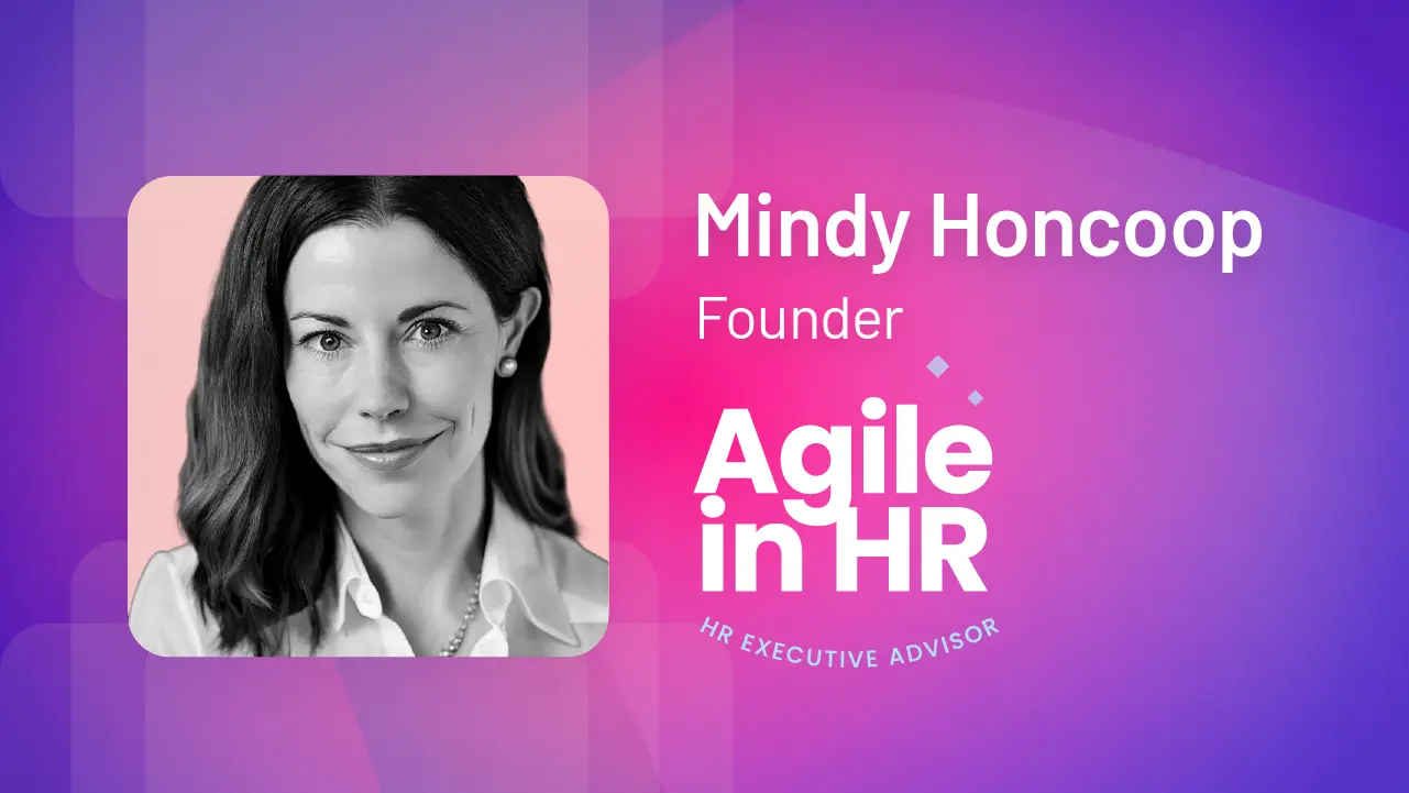 Mindy Honcoop, founder of Agile in HR, webinar cover