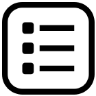 Icon of a bulleted list representing our built-to-spec customization
