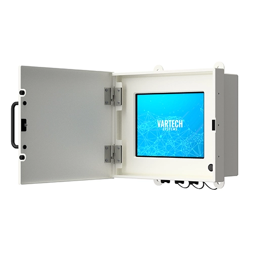 A custom ToughStation computer with a protective door