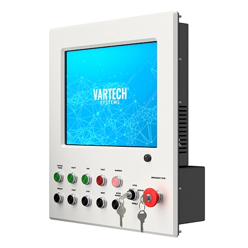 A custom DiamondVue computer with an extended faceplate for function buttons