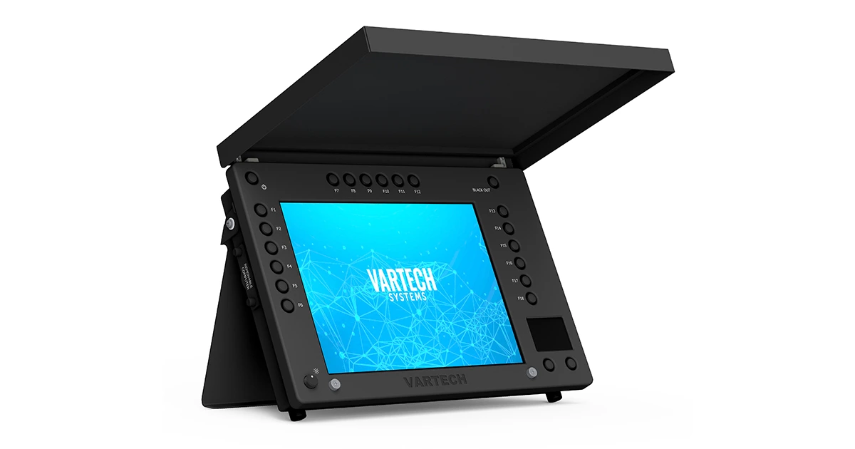 A render of VarTech Systems' FieldStation portable military computer, built to meet NEMA 6 and IP67 standards