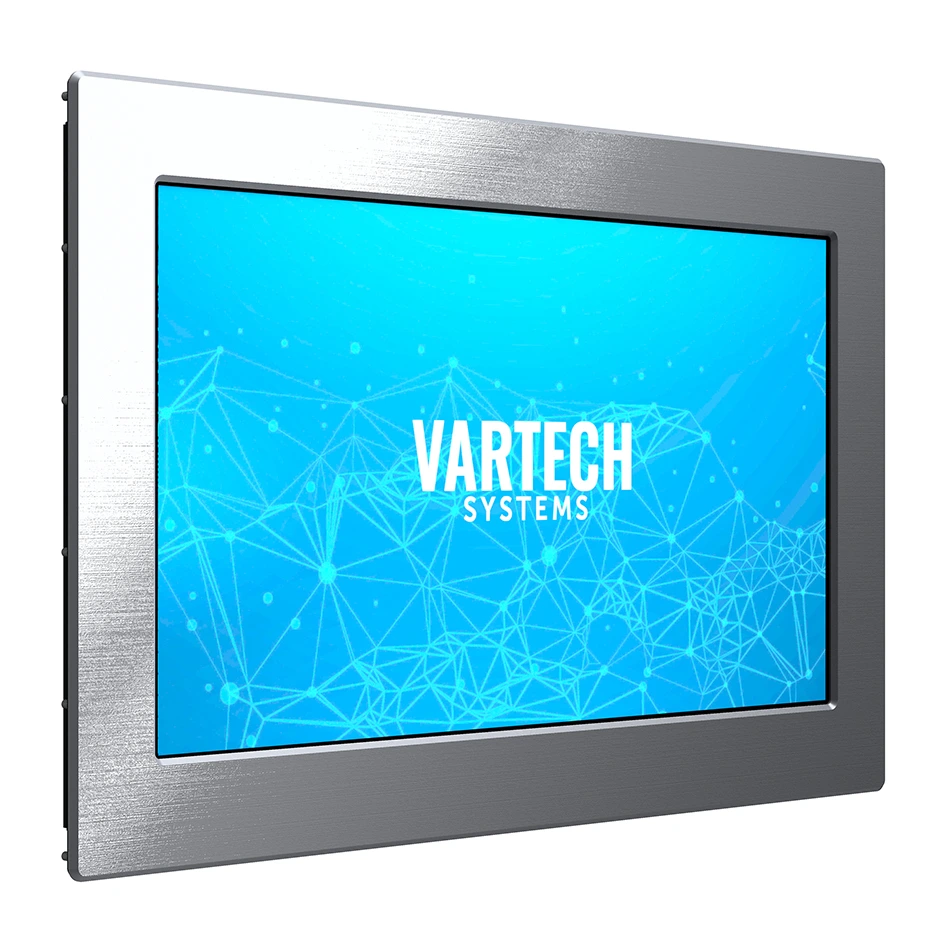 A depiction of VarTech Systems' DiamondVue C1D2-certified hazardous area computer in an industrial environment