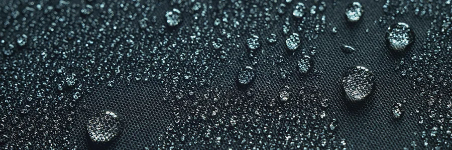 An image of water droplets on a surface