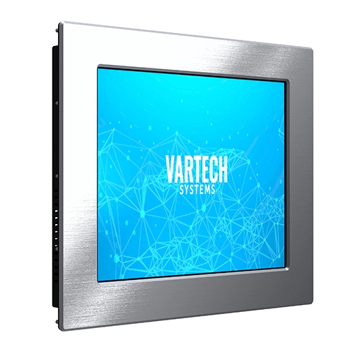 A rendering of VarTech's 17" CID2-certified DiamondVue hazardous area industrial monitor