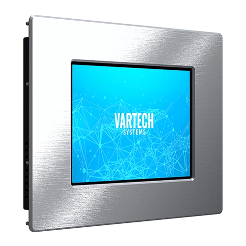 A rendering of VarTech's 10.4" CID2-certified DiamondVue hazardous area industrial monitor