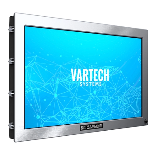 A rendering of a 32" DiamondVue industrial monitor by VarTech Systems built to meet NEMA and IP protection standards