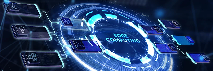 A visualization of AI edge computing