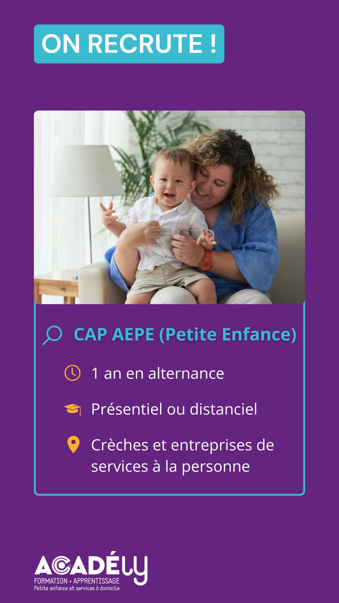 CAP AEPE Petite Enfance en alternance