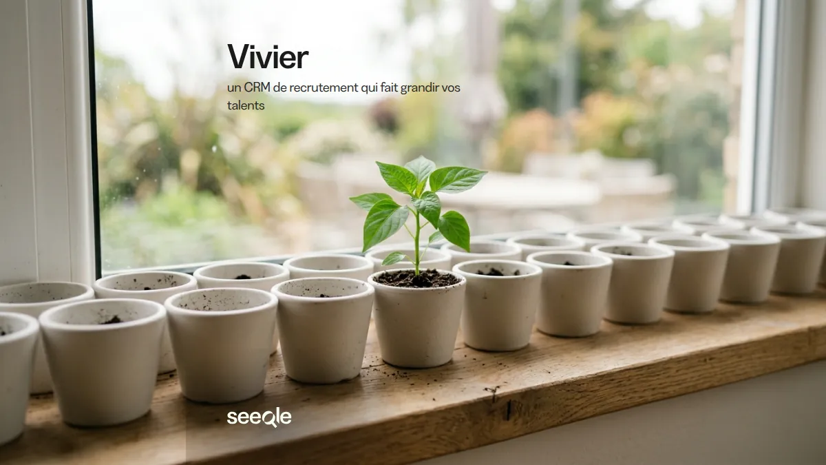Un semis vert parmi des pots blancs vides : un CRM de recrutement fait grandir le vivier de talents