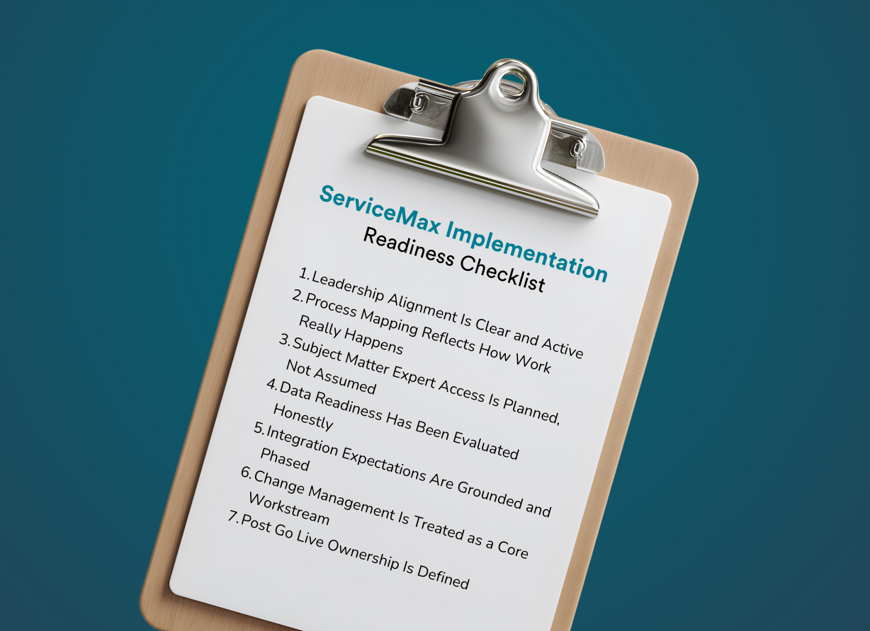 The ServiceMax Implementation Readiness Checklist