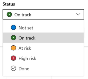 How to define status of the project from MS Project Online